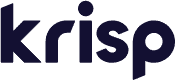 The krisp logo on a dark background.