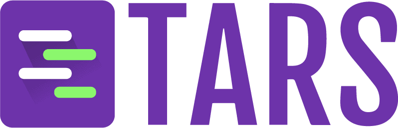 A purple background with green and white squares.