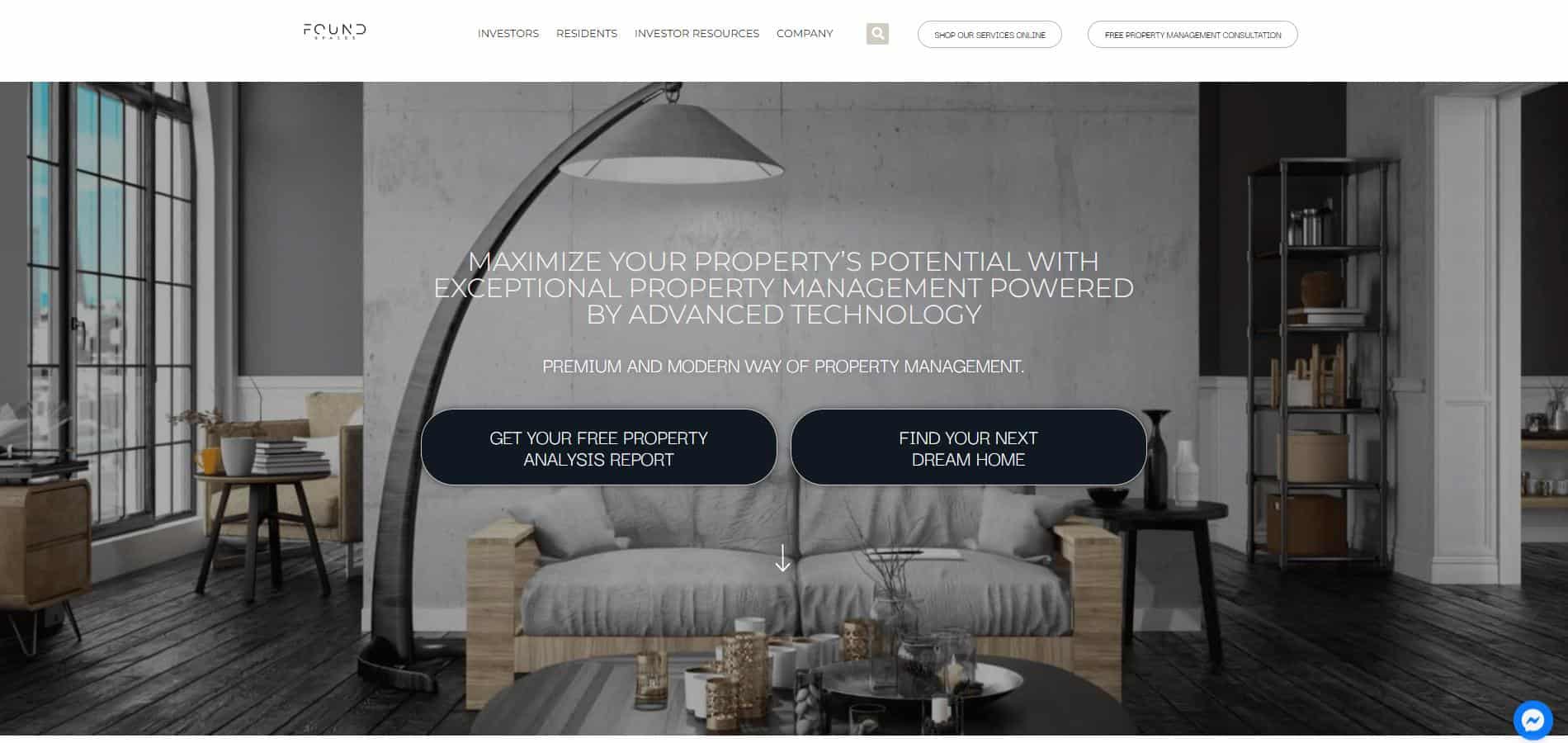 Portfolio | Found Spaces A website design for a furniture store.