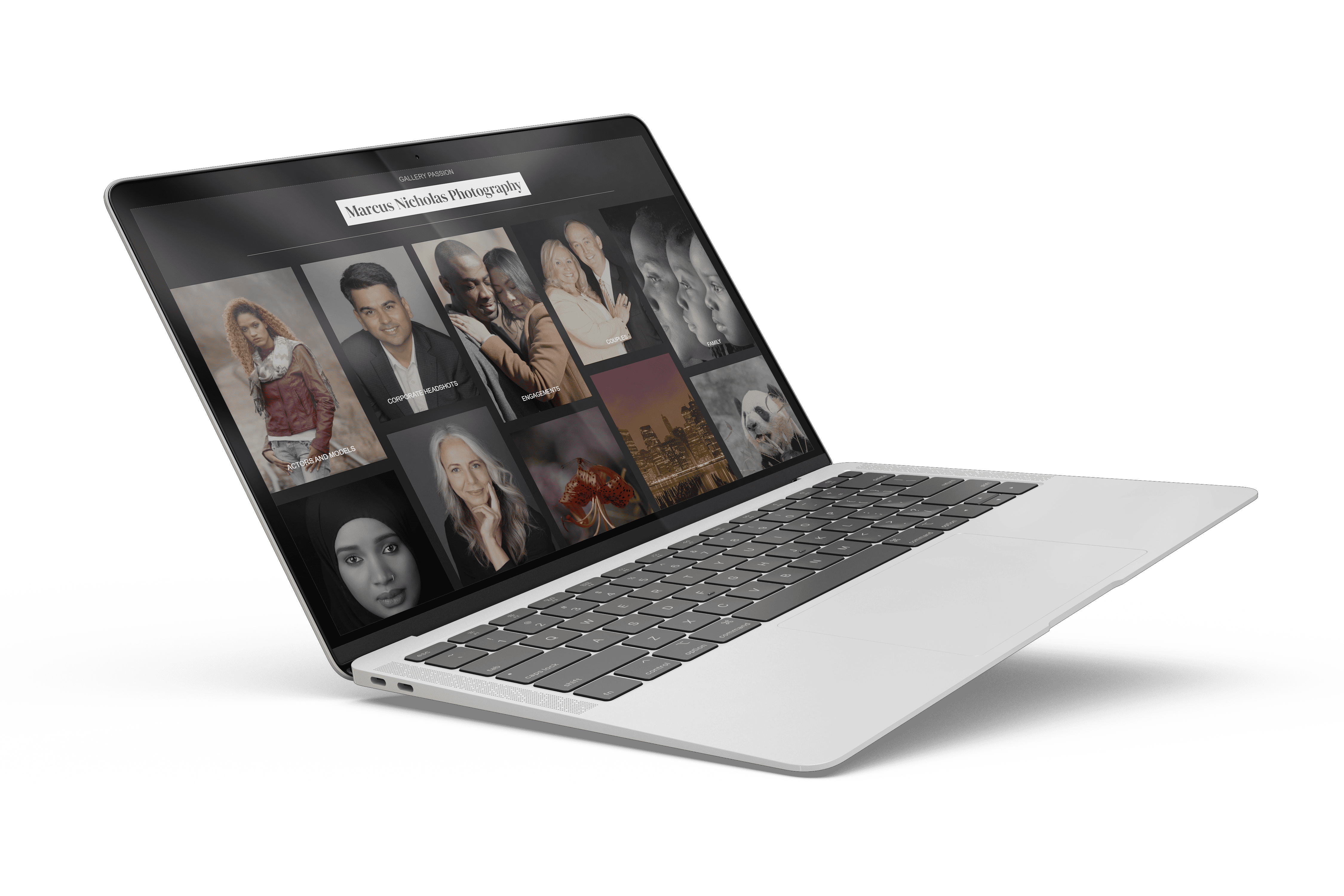An image of a laptop with pictures on it.