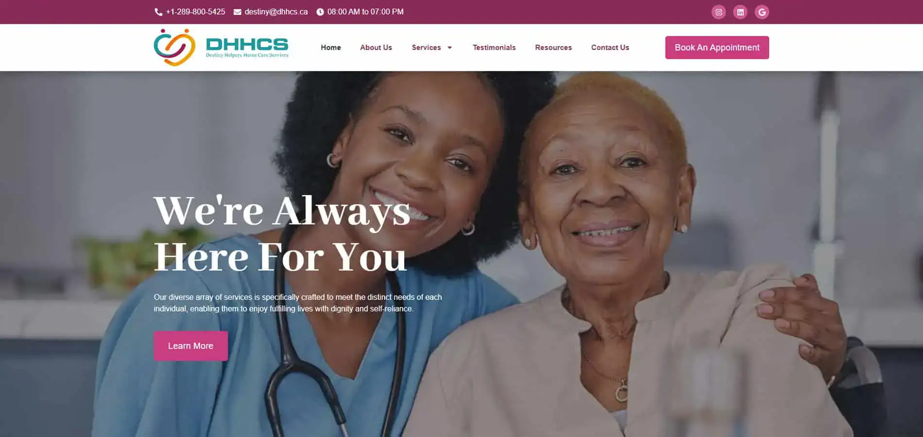 Portfolio | Destiny Helpers Home Care Services Inc DHHCS Carousel 1