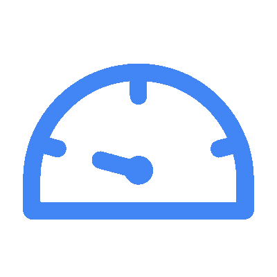 A simple blue check mark inside a blue circle on a transparent background, ideal for representing verified digital marketing service credentials.