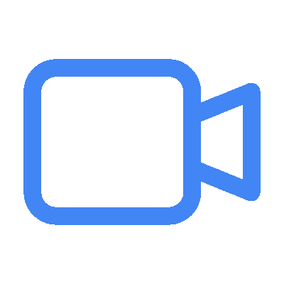 A solid blue rectangle on a black background, reminiscent of a sleek digital marketing service interface.