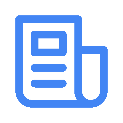 A simple icon of a shopping cart inside a blue square, perfect for representing a digital marketing agency focused on e-commerce solutions.