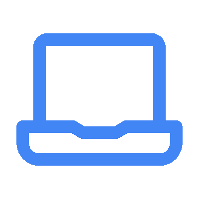 Solid blue rectangle centered on a black background, perfect for a digital marketing agency’s bold and modern visual branding.