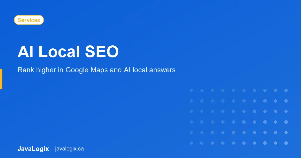AI local SEO Google Maps ranking graphic