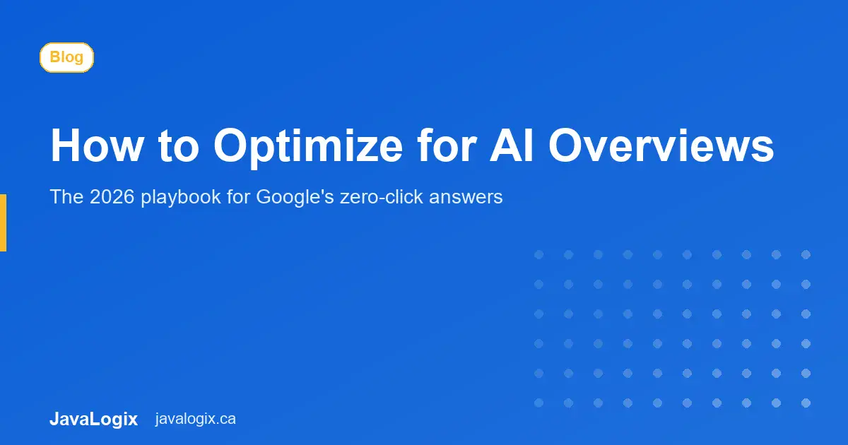 How to optimize for Google AI Overviews graphic